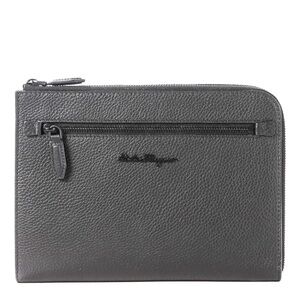 Salvatore Ferregao  Grain Leather Clutch